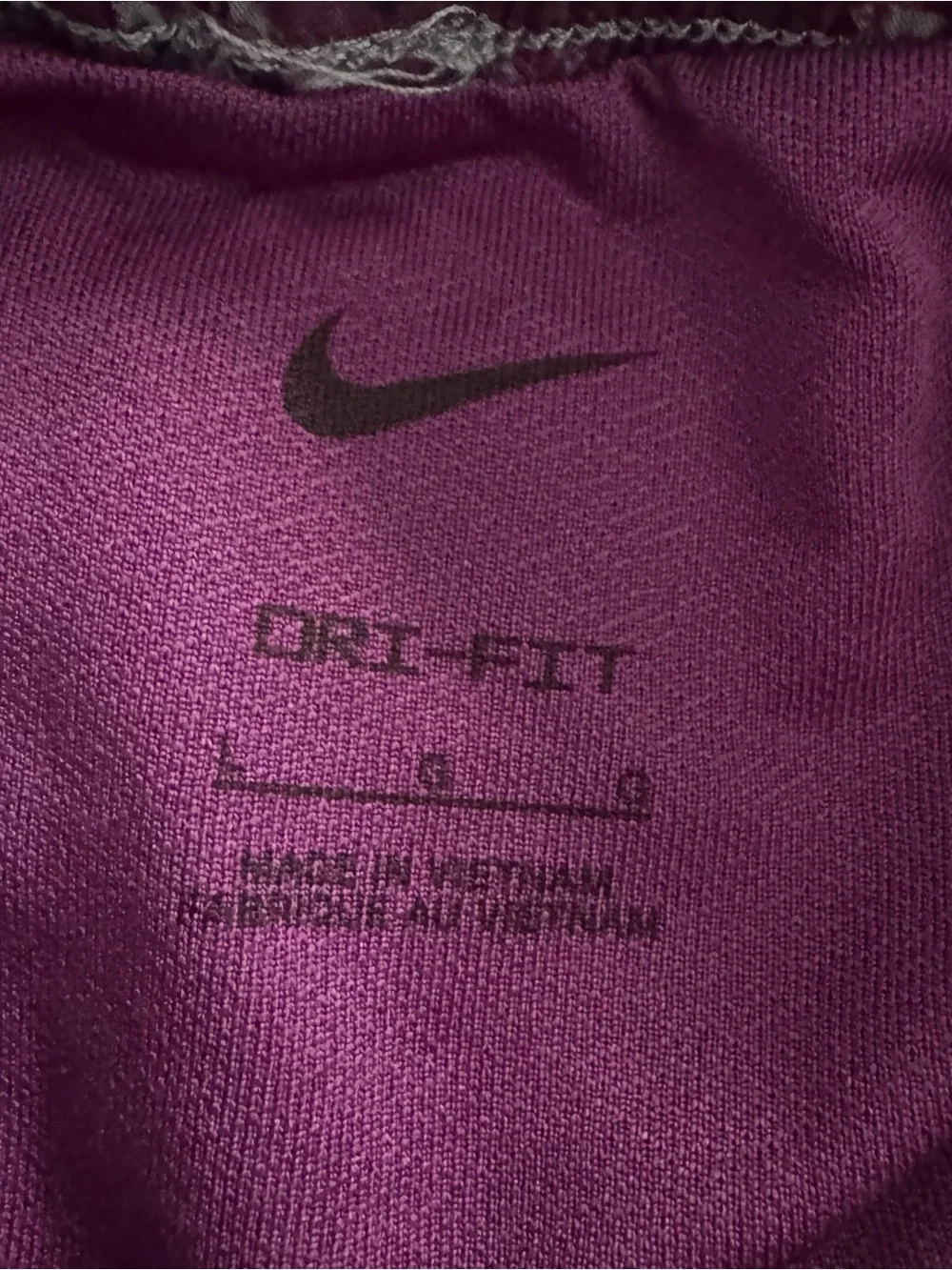 Nike One Kids Girls Woven Shorts Dri-fit Purple Sz L Brief Lined